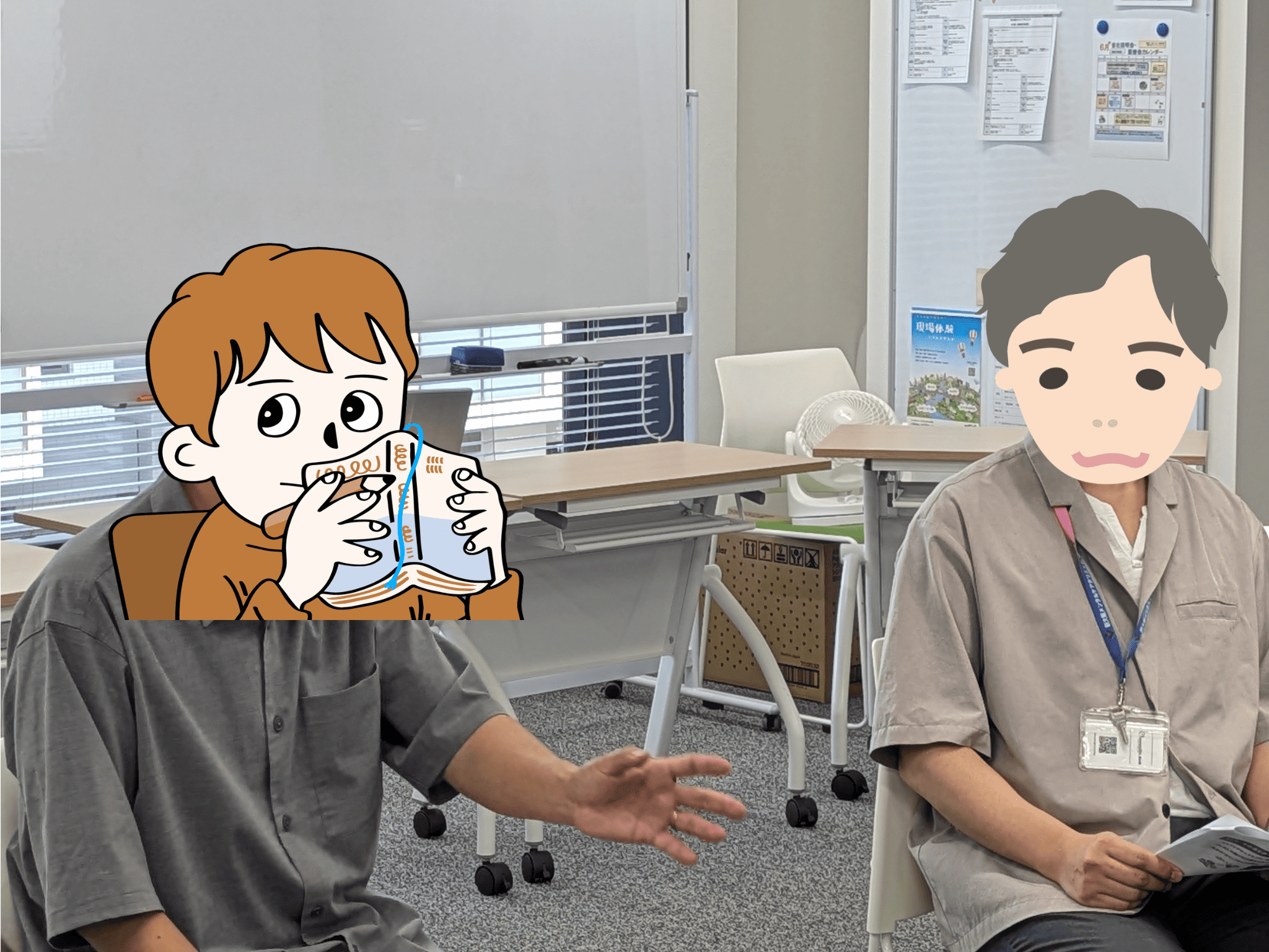 書籍『休養の地図』の著者・くっぺさんの座談会の様子